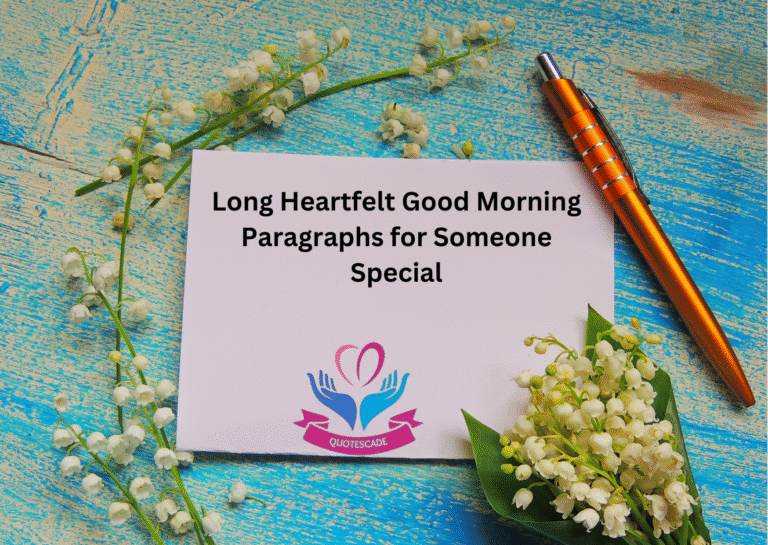 Good Morning Paragraphs